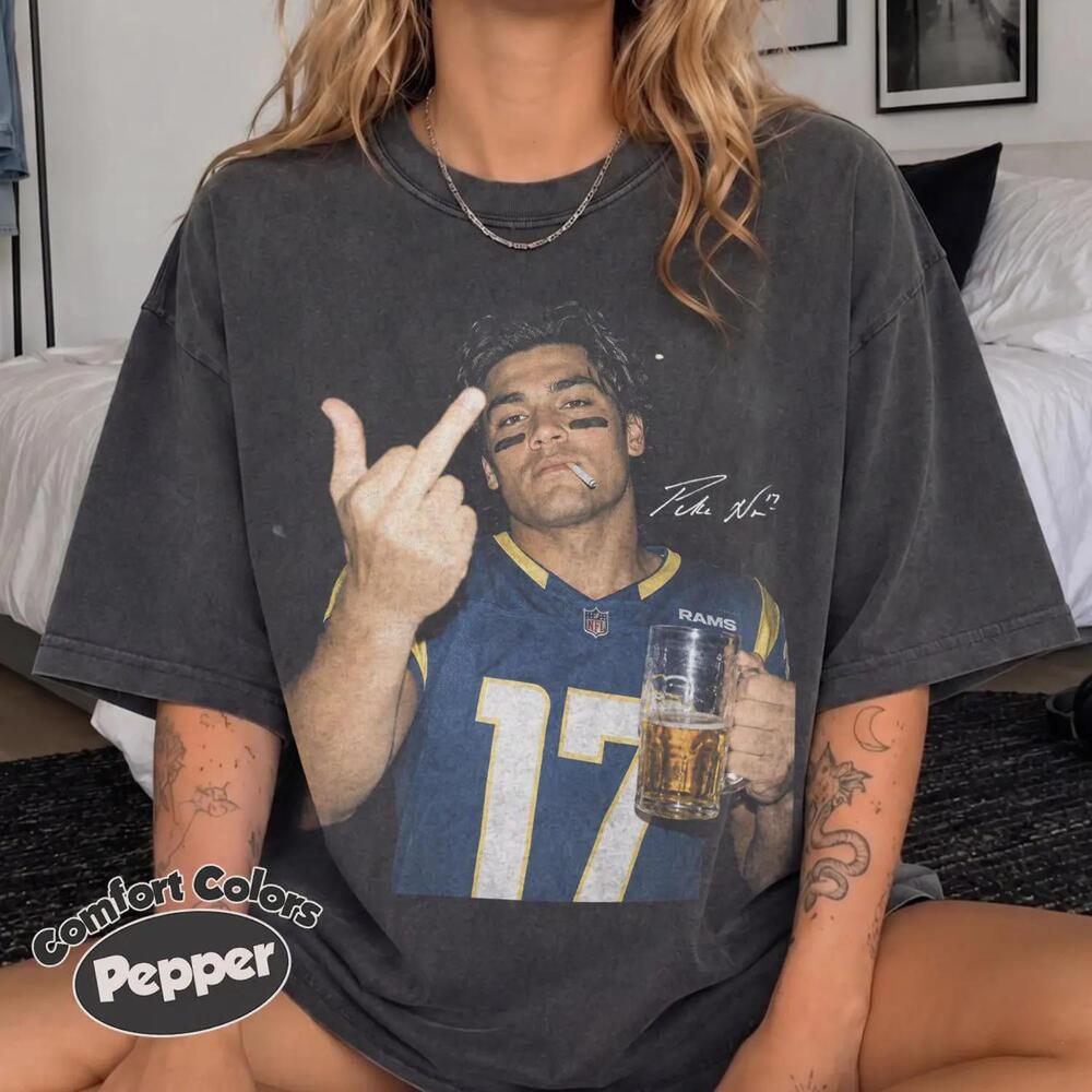 Puka Nacua 90s Retro Los Angeles Rams Football Shirt